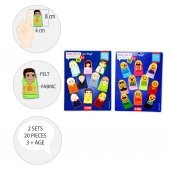 2 Set - 20 Parça Tox Emojiler ve Aile Bireyleri Parmak Kukla T106 T751 - 8