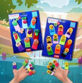 2 Set - 20 Parça Tox Emojiler ve Sebzeler Parmak Kukla T106 T104 - 5