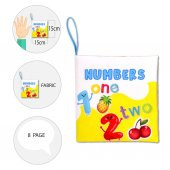 Tox İngilizce Rakamlar Kumaş Sessiz Kitap E128 - Bez Kitap , Eğitici Oyuncak , Yumuşak ve Hışırtılı - 9