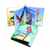 Tox İngilizce Uçan Hayvanlar Kumaş Sessiz Kitap E133 - Bez Kitap , Eğitici Oyuncak , Yumuşak ve Hışırtılı - 8