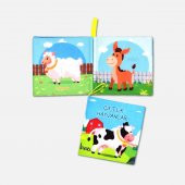 Tox Çiftlik Hayvanları Kumaş Sessiz Kitap T134 - Bez Kitap , Eğitici Oyuncak , Yumuşak ve Hışırtılı - 8