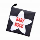 Tox İngilizce Siyah Beyaz Bebek Kumaş Sessiz Kitap E136 - Bez Kitap , Eğitici Oyuncak , Yumuşak ve Hışırtılı - 1