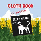 Tox Siyah Beyaz Evcil Hayvanlar Kumaş Sessiz Kitap T137 - Bez Kitap , Eğitici Oyuncak , Yumuşak ve Hışırtılı - 7