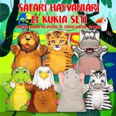 7 Parça Tox Safari Hayvanlar El Kukla Set , Eğitici Oyuncak - 2