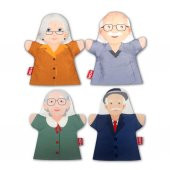 4 Parça Tox Aile Büyükleri El Kukla Set , Eğitici Oyuncak - 1