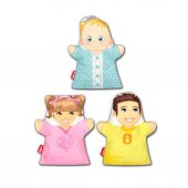 3 Parça Tox Kardeşler El Kukla Set , Eğitici Oyuncak - 6