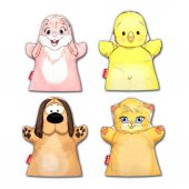 4 Parça Tox Minik Dostlarımız El Kukla Set , Eğitici Oyuncak - 6