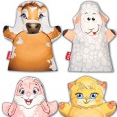 6 Parça Tox Köydeki Dostlarımız El Kukla Set , Eğitici Oyuncak - 3