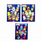 3 Set - 30 Parça Tox Evcil , Vahşi Hayvanlar ve Meyveler Parmak Kukla T771 T781 T105 - 6