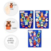 3 Set - 30 Parça Tox Evcil , Vahşi Hayvanlar ve Meslekler Parmak Kukla T772 T782 T762 - 8