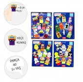 4 Set - 40 Parça Tox Meslekler, Taşıtlar, Evcil  ve Vahşi Hayvanlar Parmak Kukla T771 T781 T761 T181 - 3