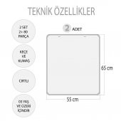 2 Set - 80 Parça  Rakamları ve Takvimi Öğreniyorum Keçe Cırtlı Duvar Panoları , Eğitici Oyuncak - 3