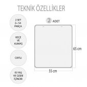 2 Set - 54 Parça  Sıradakini Biliyorum Yaz ve Kış Keçe Cırtlı Duvar Panoları , Eğitici Oyuncak - 3