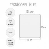 2 Set - 57 Parça   Az, Çok Oyunu ve Sıradakini Biliyorum (Kış) Keçe Duvar Panoları , Eğitici Oyuncak - 3