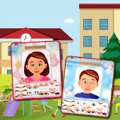 2 Set - 42 Parça  Kız ve Erkek Duyguları Öğreniyorum Keçe Cırtlı Duvar Panoları , Eğitici Oyuncak - 7