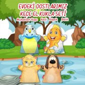 4 Parça Tox Evdeki Dostlarımız El Kukla Set , Eğitici Oyuncak - 3