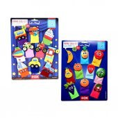 2 Set - 20 Parça Tox Taşıtlar ve Meyveler Parmak Kukla T105 T181 - 6