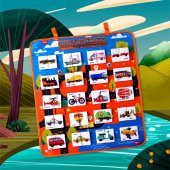 Parça Bütün Eşleştirme Oyunu (Taşıtlar) Keçe Cırtlı Duvar Panosu , Eğitici Oyuncak - 4