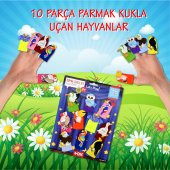Tox Uçan Hayvanlar 10 Parça Parmak Kukla Set T222 - 2