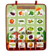 Parça Bütün Eşleştirme Oyunu (Sebzeler) Keçe Cırtlı Duvar Panosu , Eğitici Oyuncak - 6