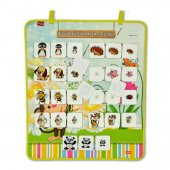 4 Set - 114 Parça Sıradakini Biliyoum ( Yaz , Kış ) ve Büyük -Küçük Oyunu (Hayvan, Meyve) Keçe Cırtlı Duvar Panoları , Eğitici Oyuncak - 9