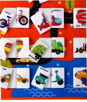 Parça Bütün Eşleştirme Oyunu (Taşıtlar) Keçe Cırtlı Duvar Panosu , Eğitici Oyuncak - 9