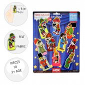 Tox Karagöz , Hacivat 10 Parça Parmak Kukla Set T224 - 8