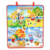 İngilizce Mevsimleri Öğreniyorum Keçe Cırtlı Duvar Panosu , Eğitici Oyuncak - 4