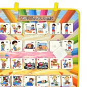 İngilizce Doğru ve Yanlış Keçe Cırtlı Duvar Panosu , Eğitici Oyuncak - 5