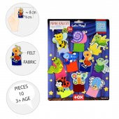 T219 Tox Sevimli Böcekler 10 Parça Parmak Kukla Set - 8