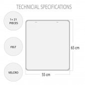 İngilizce Duyguları Öğreniyorum Keçe Cırtlı Duvar Panosu (Erkek) , Eğitici Oyuncak - 8