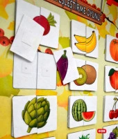 Parça Bütün Eşleştirme Oyunu (Meyveler) Keçe Cırtlı Duvar Panosu , Eğitici Oyuncak - 7