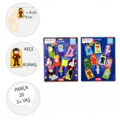 2 Set - 20 Parça Tox Meslekler ve Uçan Hayvanlar Parmak Kukla T761 T222 - 3