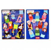 2 Set - 20 Parça Tox Aile Bireyleri ve Uçan Hayvanlar Parmak Kukla T752 T222 - 6