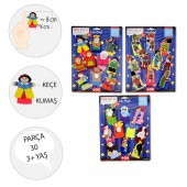 3 Set - 30 Parça Tox Hacivat Karagöz , Masal Kahramanları ve Uçan Hayvanlar Parmak Kukla T224 T225 T222 - 3