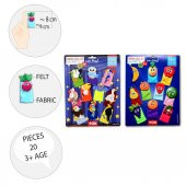 2 Set - 20 Parça Tox Meyveler ve Uçan Hayvanlar Parmak Kukla T105 T222 - 8