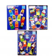 3 Set - 30 Parça Tox Taşıtlar, Emojiler ve Uçan Hayvanlar Parmak Kukla T181 T106 T222 - 4