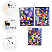 3 Set - 30 Parça Tox Orman, Safari ve Uçan Hayvanlar Parmak Kukla T218 T223 T222 - 8