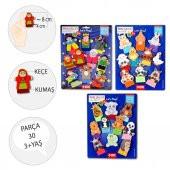 3 Set - 30 Parça Tox Masal Kahramanları, Vahşi ve Evcil Hayvanlar Parmak Kukla T225 T772 T782 - 3
