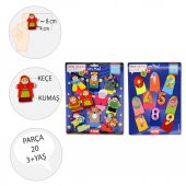2 Set - 20 Parça Tox Masal Kahramanları ve Rakamlar Parmak Kukla T064 T225 - 3