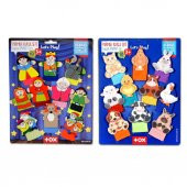 2 Set - 20 Parça Tox Masal Kahramanları ve Evcil Hayvanlar Parmak Kukla T772 T225 - 1
