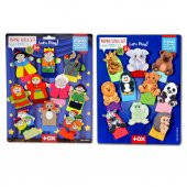 2 Set - 20 Parça Tox Masal Kahramanları ve Vahşi Hayvanlar Parmak Kukla T782 T225 - 1