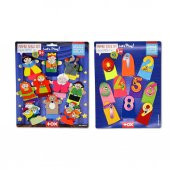 2 Set - 20 Parça Tox Masal Kahramanları ve Rakamlar Parmak Kukla T064 T225 - 5