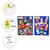2 Set - 20 Parça Tox Masal Kahramanları ve Aile Bireyleri Parmak Kukla T752 T225 - 3