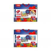 4 Set - 96 Parça Tox Deniz Kızı ve Sahne 5+ Keçe Yapboz - 5 Yaş Puzzle T041 T019 - 3