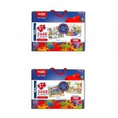 4 Set - 96 Parça Tox Oyun Parkı ve Müzik 5+ Keçe Yapboz - 5 Yaş Puzzle T016 T040 - 8