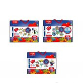 18 Set - 60 Parça Tox Hayvanlar, Deniz Canlıları ve Ulaşım Araçları 2+ Keçe Yapboz - 2 Yaş Puzzle T001 T002 T003 - 3