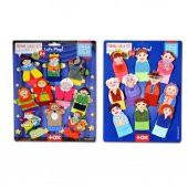 2 Set - 20 Parça Tox Masal Kahramanları ve Aile Bireyleri Parmak Kukla T752 T225 - 1