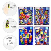 4 Set - 40 Parça Tox Masal Kahramanları , Emojiler, Karagöz Hacivat ve Taşıtlar Parmak Kukla T106 T181 T224 T225 - 8