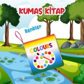Tox İngilizce Renkler Kumaş Sessiz Kitap E390 - Bez Kitap , Eğitici Oyuncak , Yumuşak ve Hışırtılı - 2